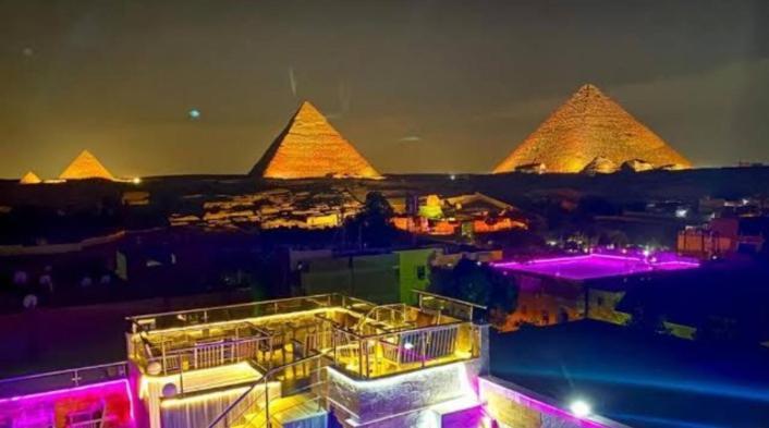 Topaz Pyramids View Inn Kafret el-Gabal Exterior foto